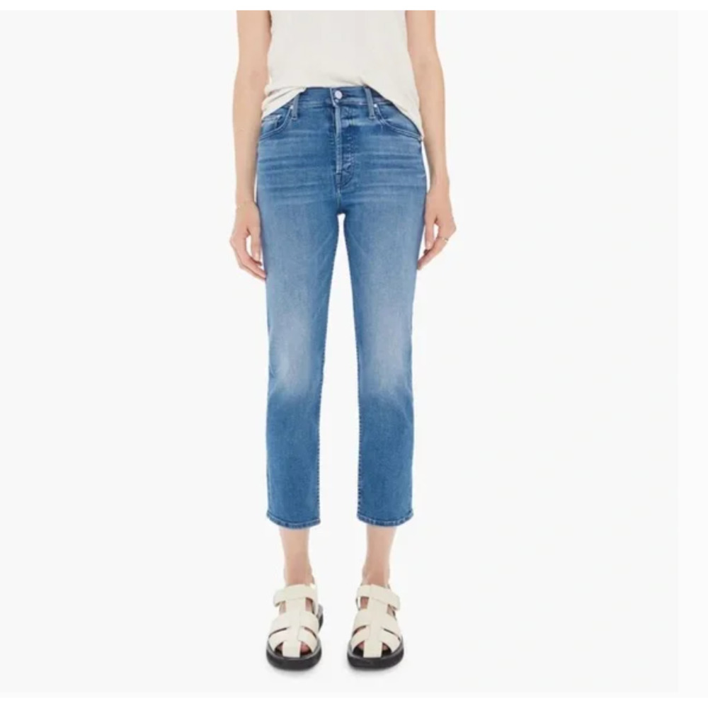 MOTHER The Tomcat Jeans High Rise Straight 23 Oui Oui NEW